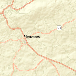 Plogonnec Street Map