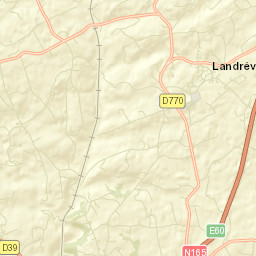 Landrévarzec Street Map