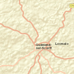 Guémené-sur-Scorff Street Map