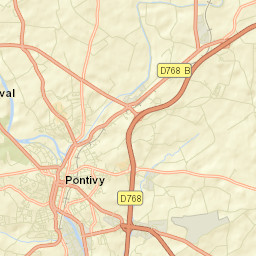 Pontivy Street Map