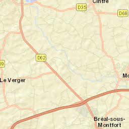 Bréal-sous-Montfort Street Map