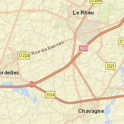 Mordelles Street Map