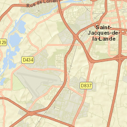 Saint-Jacques-de-la-Lande Street Map