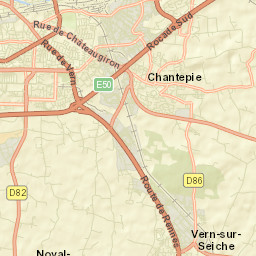 Chantepie Street Map
