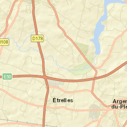 Argentré-du-Plessis Street Map