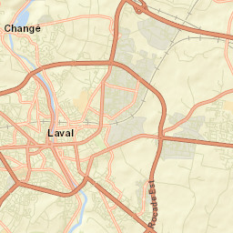 Laval Street Map