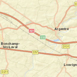Argentré Street Map