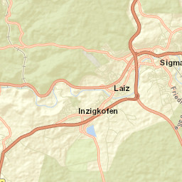 Inzigkofen Street Map