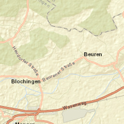 Mengen Street Map