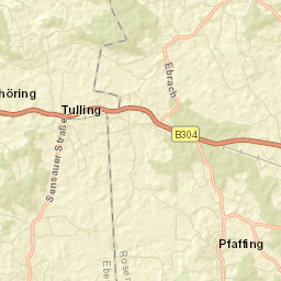 Pfaffing Street Map