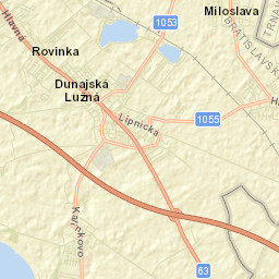 Dunajská Lužná Street Map