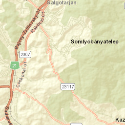 Salgótarjáni Járás Street Map
