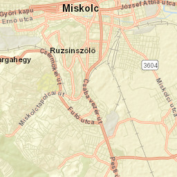 Miskolc Street Map