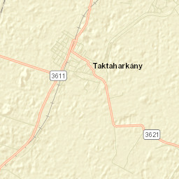 Taktaharkány Street Map