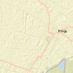 Prügy Street Map