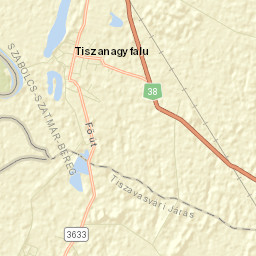 Tiszaeszlár Street Map