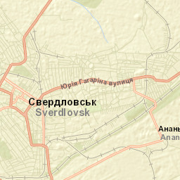 Sverdlovs’k Street Map