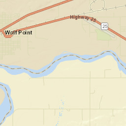 Wolf Point Street Map