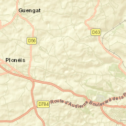 Guengat Street Map