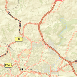Quimper Street Map