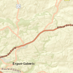 Ergué-Gabéric Street Map