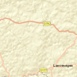 Lanvénégen Street Map