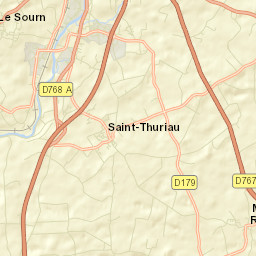 Saint-Thuriau Street Map