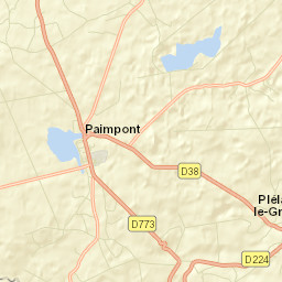 Paimpont Street Map
