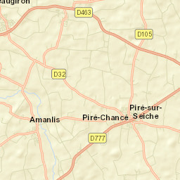 Piré-sur-Seiche Street Map
