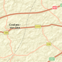 Coulans-sur-Gée Street Map