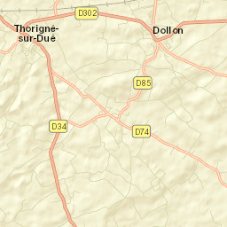 Thorigné-sur-Dué Street Map