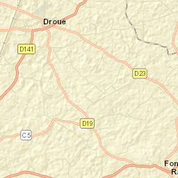 Droué Street Map