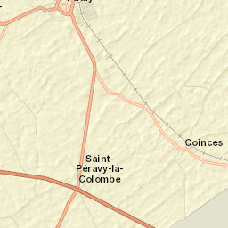 Patay Street Map