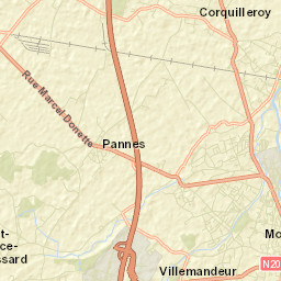 Pannes Street Map