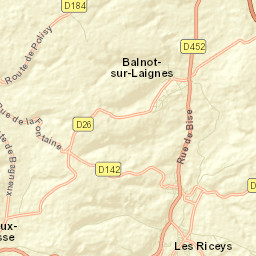 Les Riceys Street Map