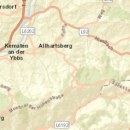 Politischer Bezirk Amstetten Street Map