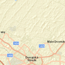 Okres Dunajská Streda Street Map