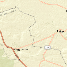 Nagyoroszi Street Map