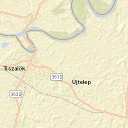 Tiszalök Street Map