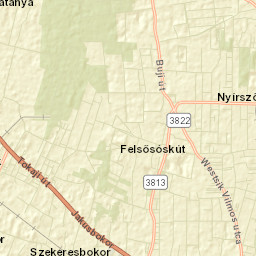 Nyírtelek Street Map