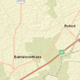 Baktalórántháza Street Map