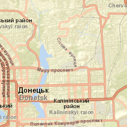 Donetsk Street Map