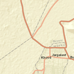 Khovd Street Map