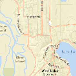 West Lake Stevens Street Map