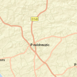 Pouldreuzic Street Map