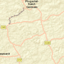 Plogastel-Saint-Germain Street Map