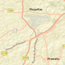 Pluguffan Street Map