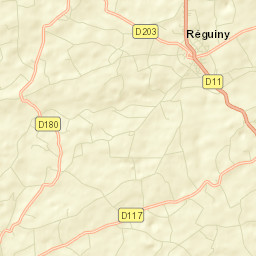 Réguiny Street Map