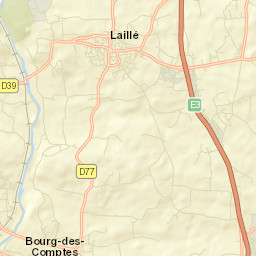 Laillé Street Map