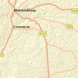 Mondoubleau Street Map